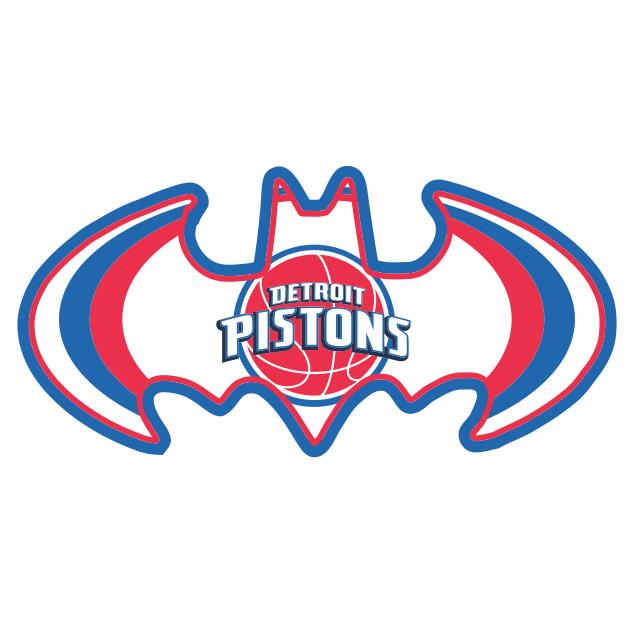 Detroit Pistons Batman Logo DIY iron on transfer (heat transfer)
